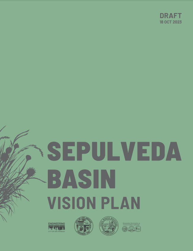 Cover of the Sepulveda Basin Master Plan, 2024